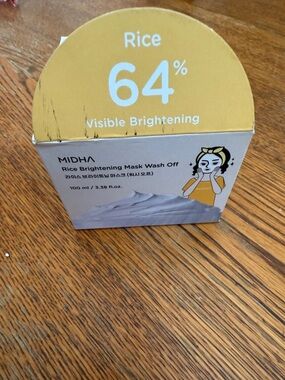 Rice Brightening Mask Wash Off — Yellow